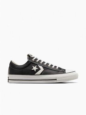 Converse Leather Black Low-Top Sneaker
